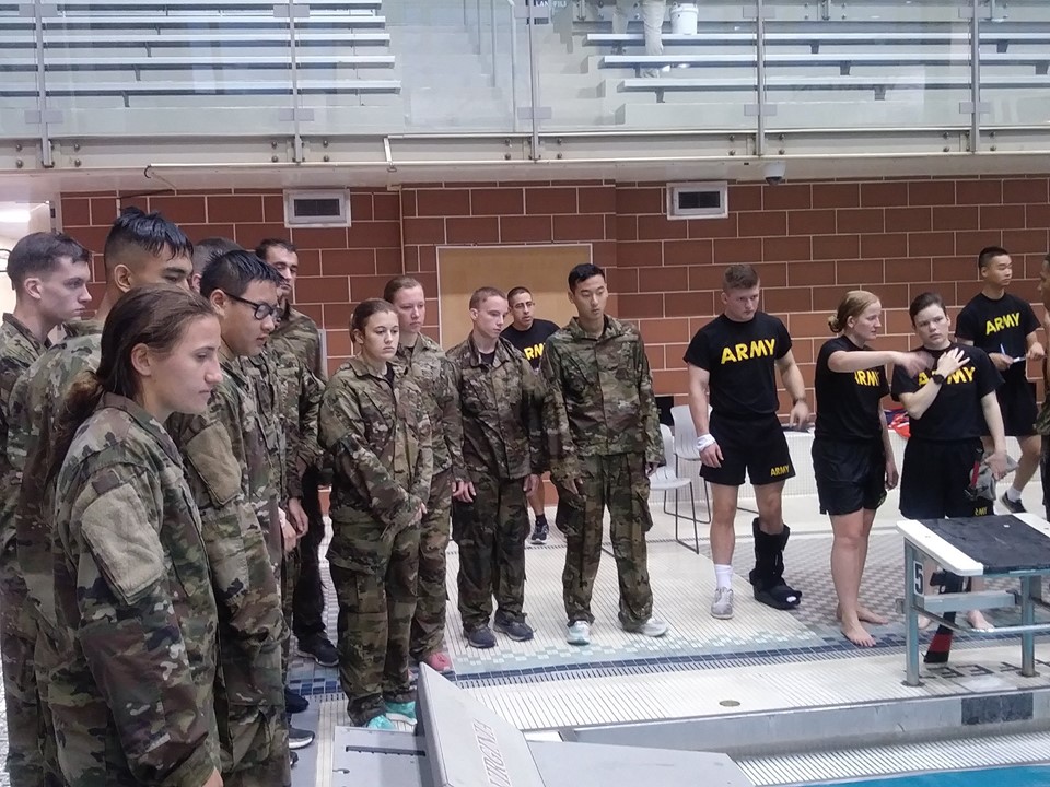 Combat Water Survival Test CWST Cavalier Battalion Army ROTC