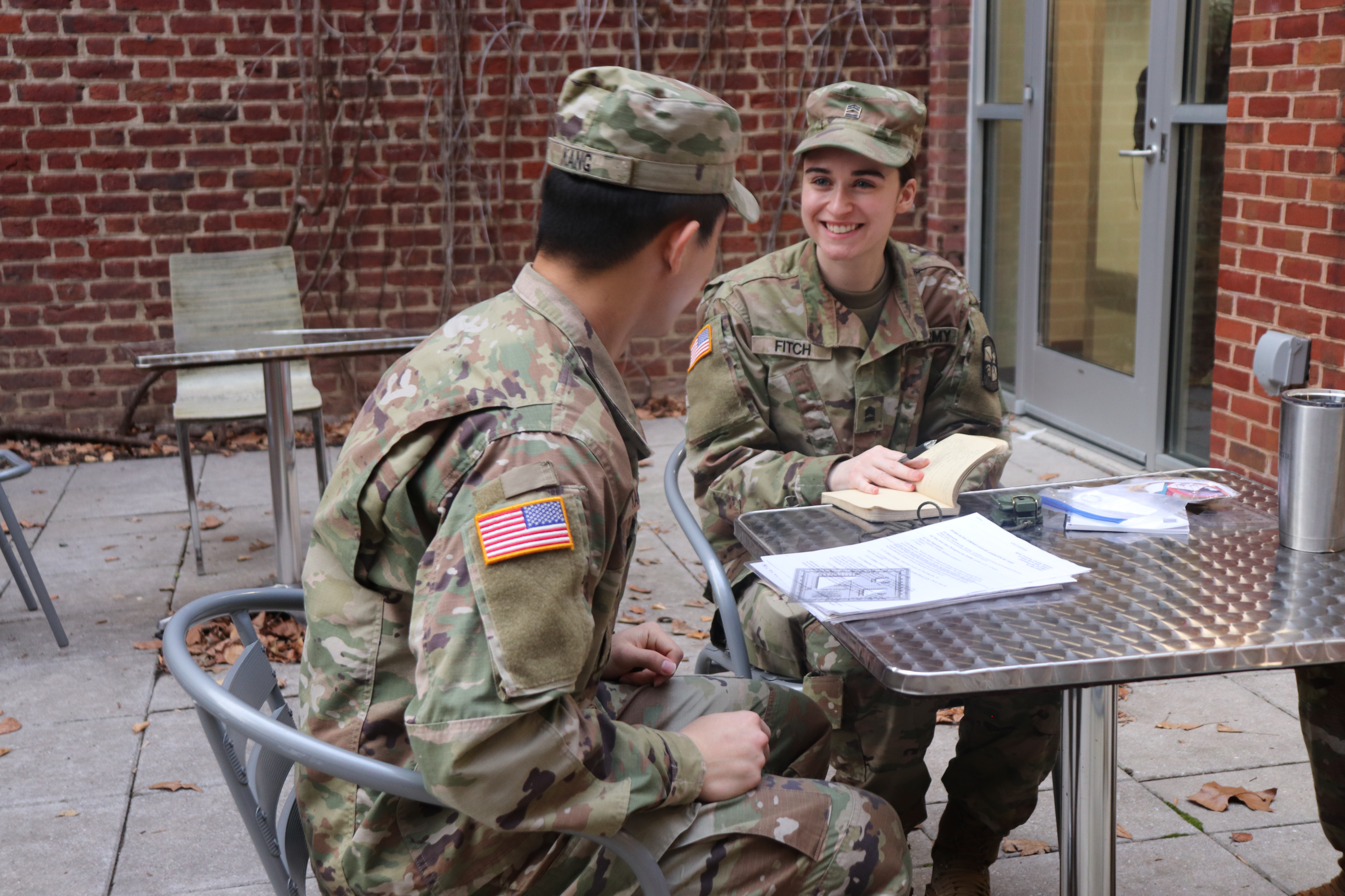 Cadets Studying