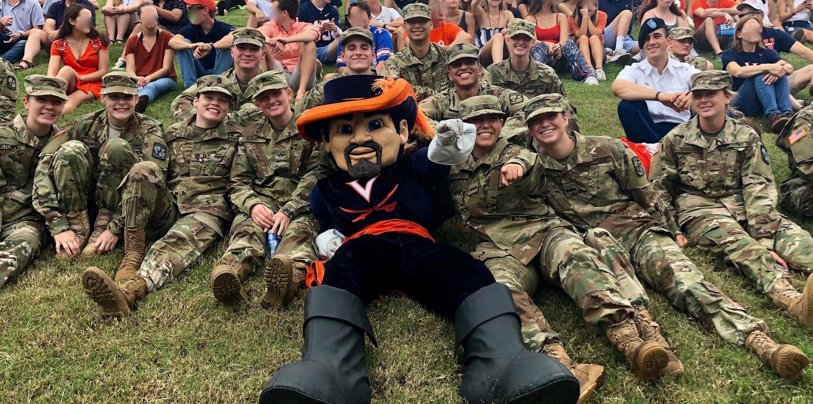 Cadets at the UVA Football Game